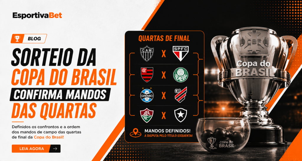 Sorteio da Copa do Brasil Confirma Mandos das Quartas