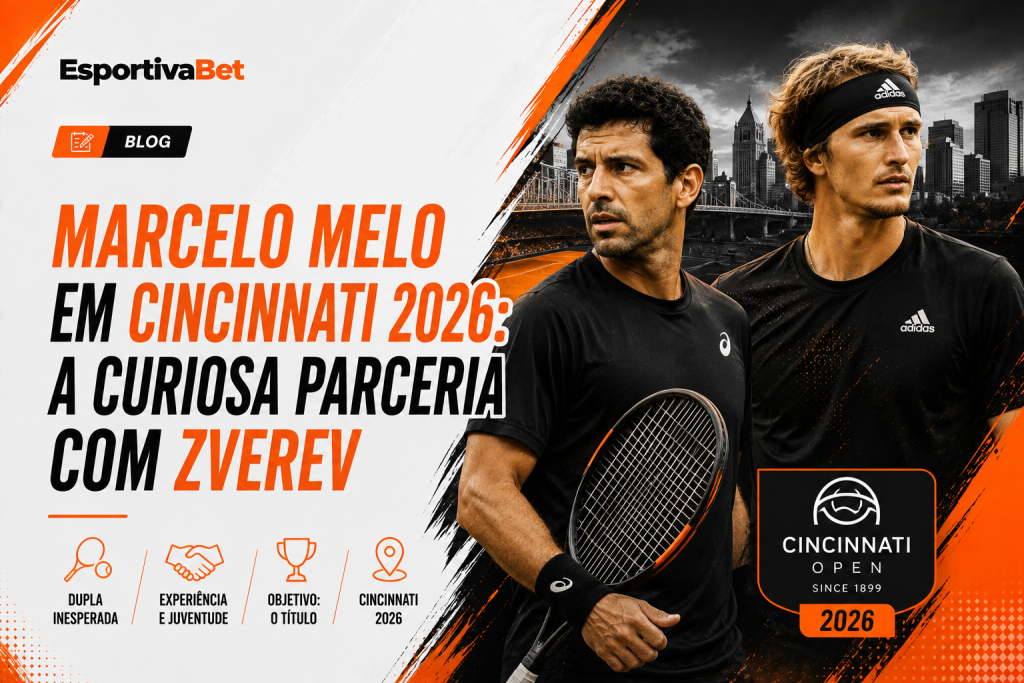 Marcelo Melo em Cincinnati 2026: Parceria com Zverev